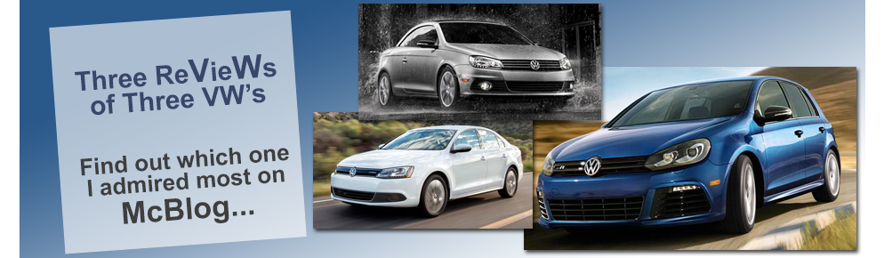 Denise McCluggage reVieWs three VWs.