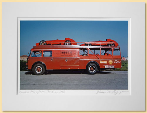 Join the Members Suite, and receive this framed print of a Ferrari Transport.